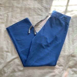 Figs Ceil Blue Scrub Top and Bottoms/Pants Set XS and XS Petite